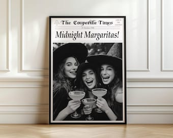 Practical Magic Movie Poster, Halloween Midnight Margaritas Art (Digital Download)