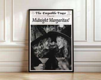 Practical Magic Movie Poster, Vintage Witch Art, Midnight Margaritas (Digital Download)
