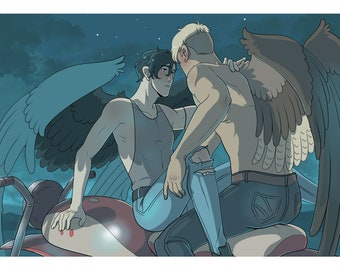El webtoon croar Déjame darte un paseo Impresión de postal