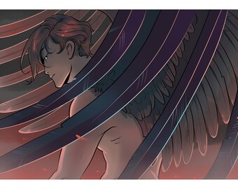 El Webtoon Croaking Red Crow Imprimir