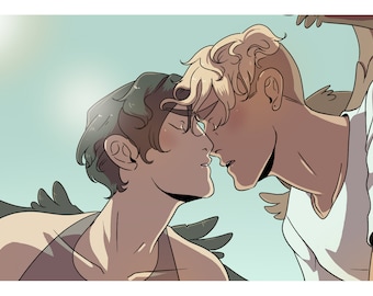 El Webtoon Croaking Acércate Casi Besa Imprimir