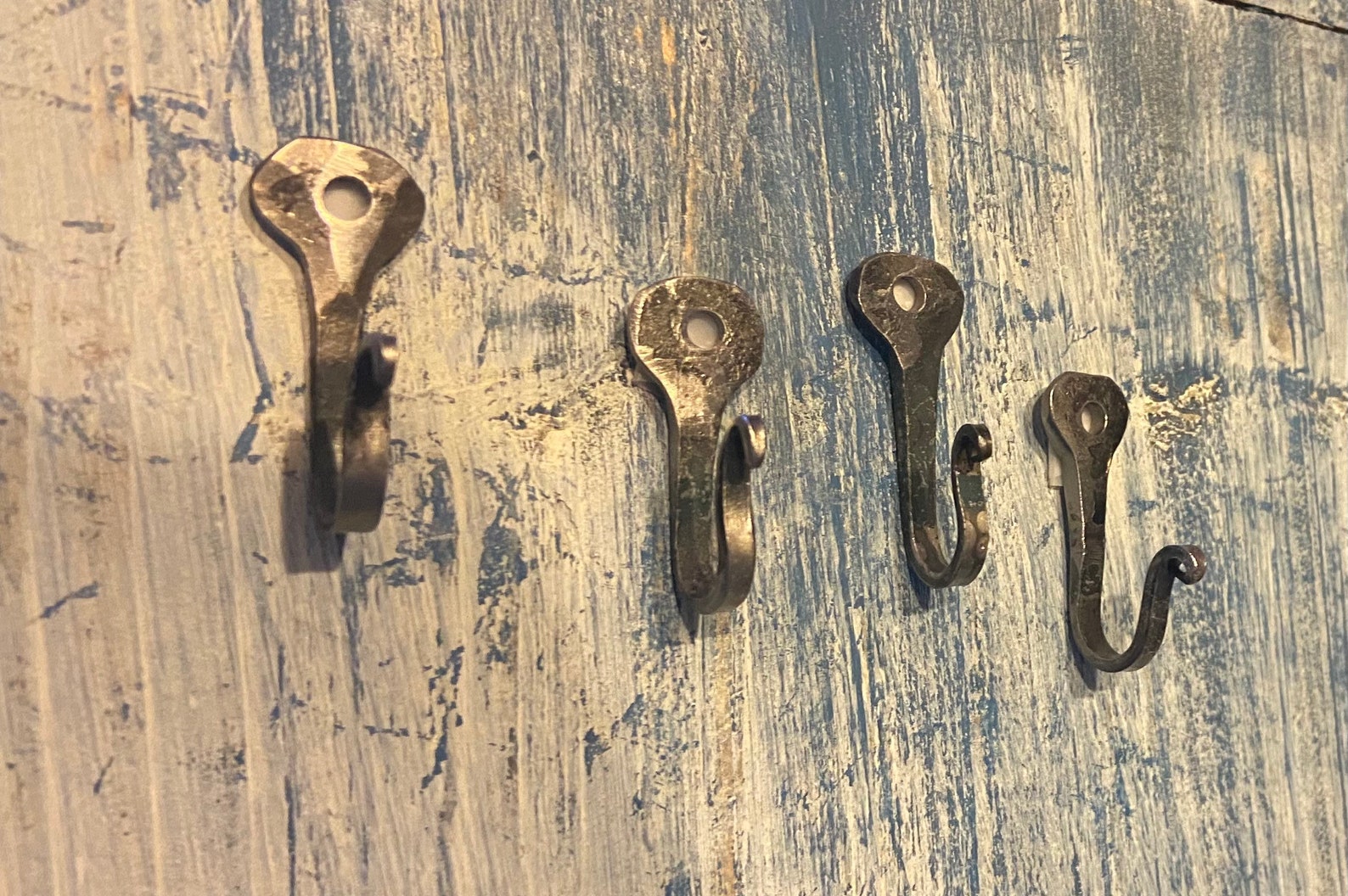 Hand Wall Hooks, DIY Key Hooks, Small 'J' Hooks, Horseshoe Nail