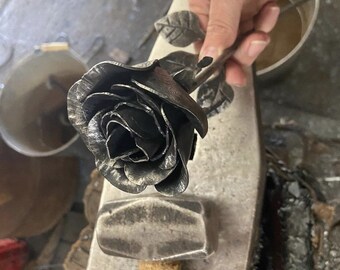 Blacksmith hand forged Rose