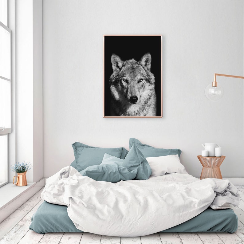 Wild Wolf Forest Photography Frameless Poster Animal Art Print - Etsy