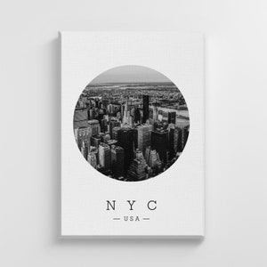 New York City landschap groot doek illustratie Art Print stijlvolle huisdecoratie Wall Art kwekerij Decor woonkamer | IC79
