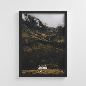 Mountain Landscape House Frameless Photo Poster Nature Art Print Stylish Home Decoration Wall Art Nursery Decor Living Room | IC138