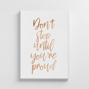 Don&#39;t Stop Inspiration Quote Large Canvas Poster Art Print Stylish Modern Home Decoration Wall Art Nursery Decor Living Room | IC192