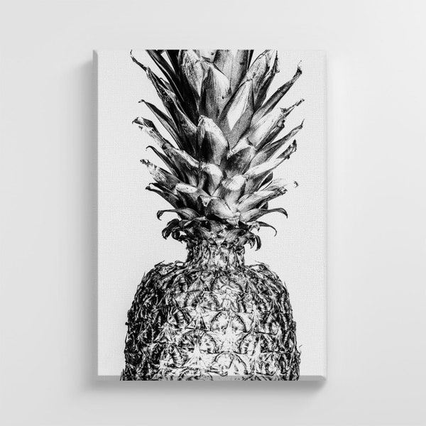 Pale Pineapple Tropical Ananas Fruit Large Canvas Nature Art Print Stylish Home Decoration Wall Art Nursery Decor Living Room | IC167