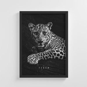Leopard Tiger Wild Cat Family Frameless Poster Animal Art Print Stylish Home Decoration Wall Art Nursery Decor Living Room | IC143