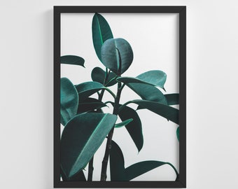 Nature Green Tropical Plant Frameless Poster Art Print Stylish Home Decoration Wall Art Nursery Decor Living Room | IC114