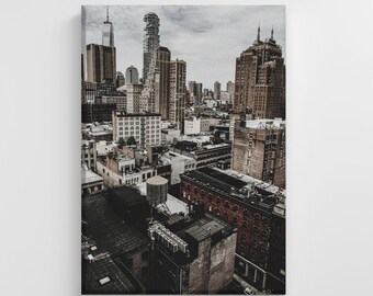 Urban Cityscape City Downtown Sky Large Canvas City Art Print Stylish Home Decoration Wall Art Nursery Decor Living Room | IC173