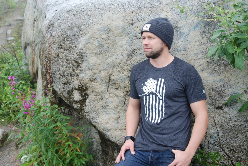 Knitted Alaska AK Pride Tagged Beanie