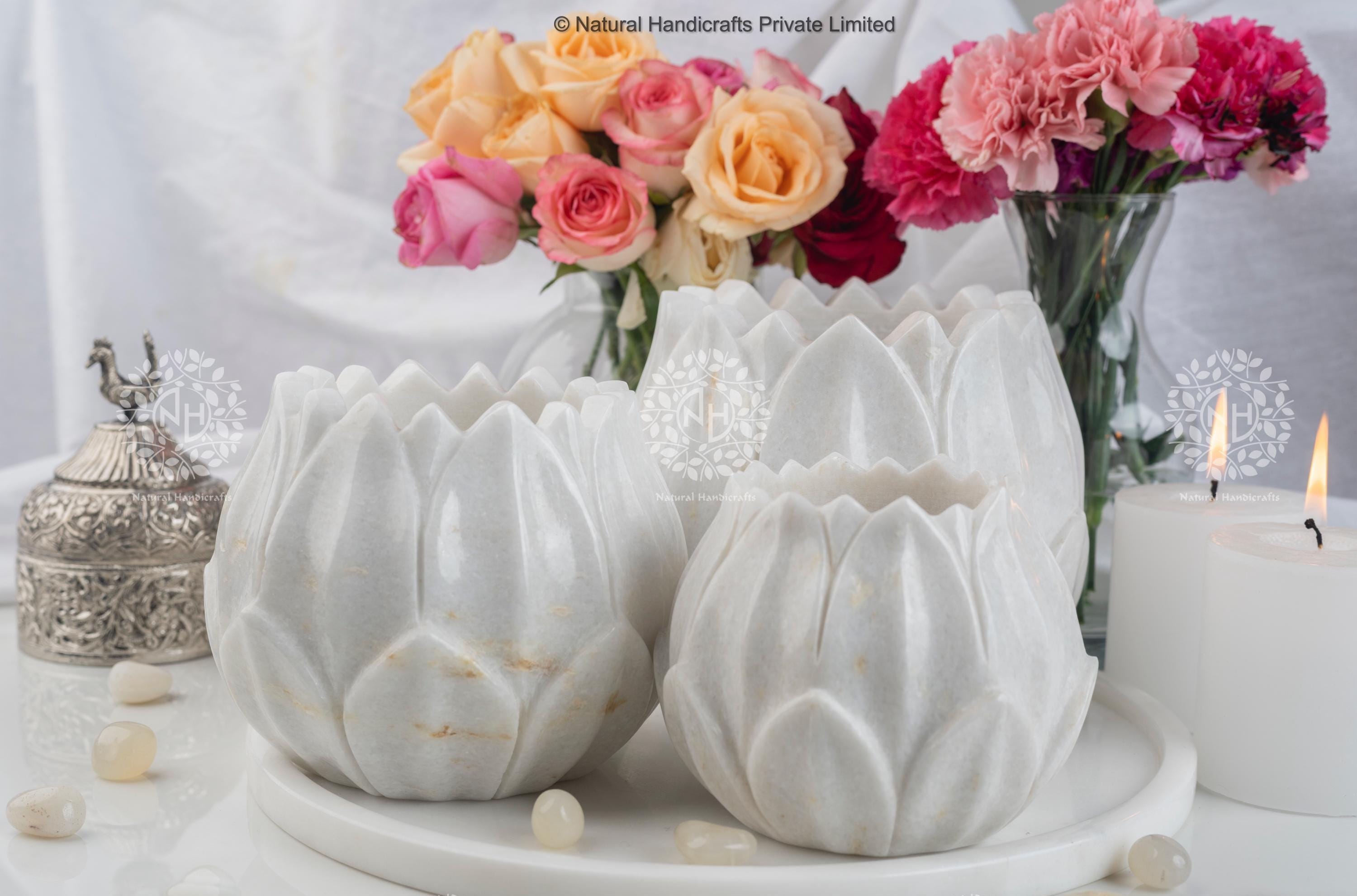 Marble Lotus Flower - Etsy Canada