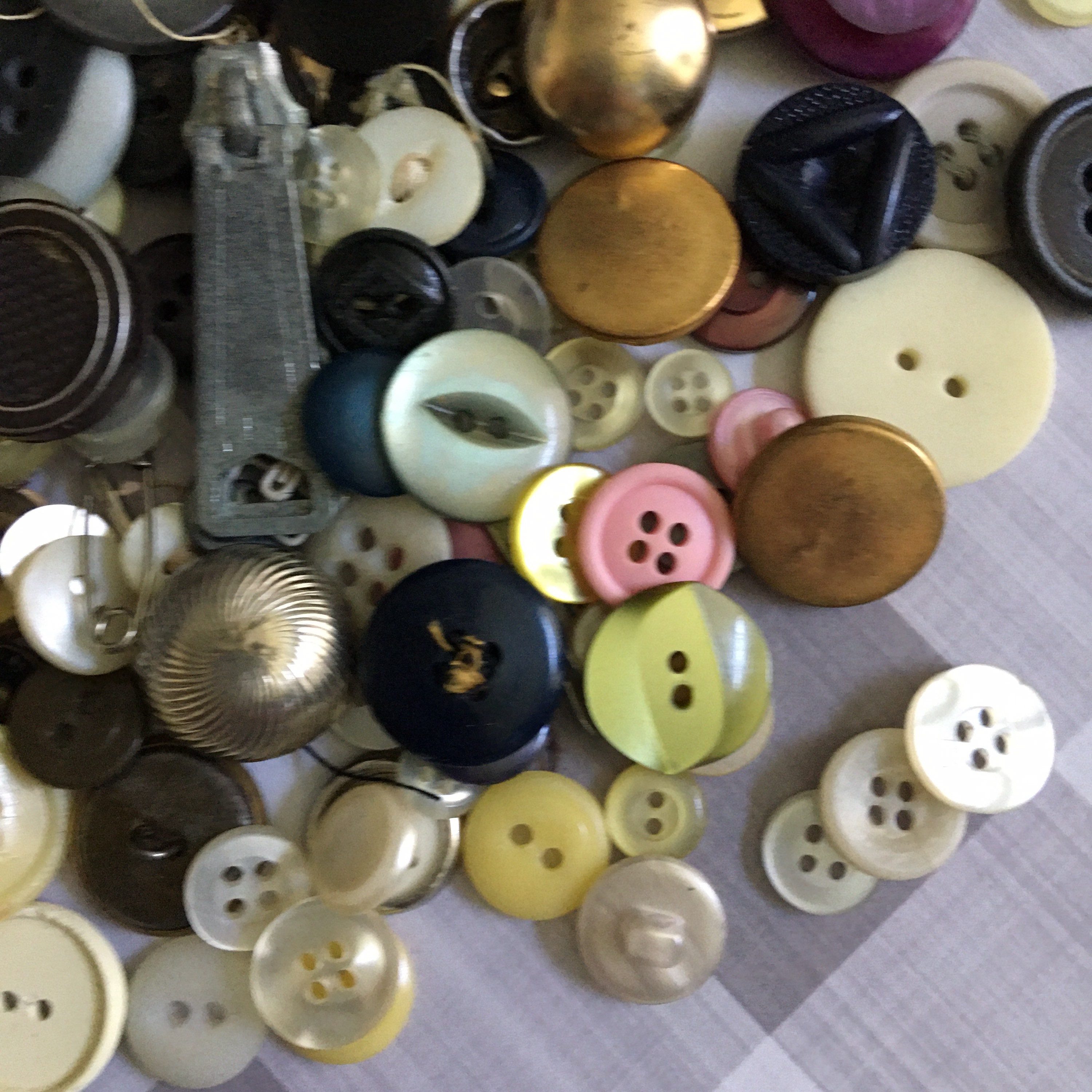 Vintage Sewing Button Lot Scoop of Assorted Craft Buttons Etsy