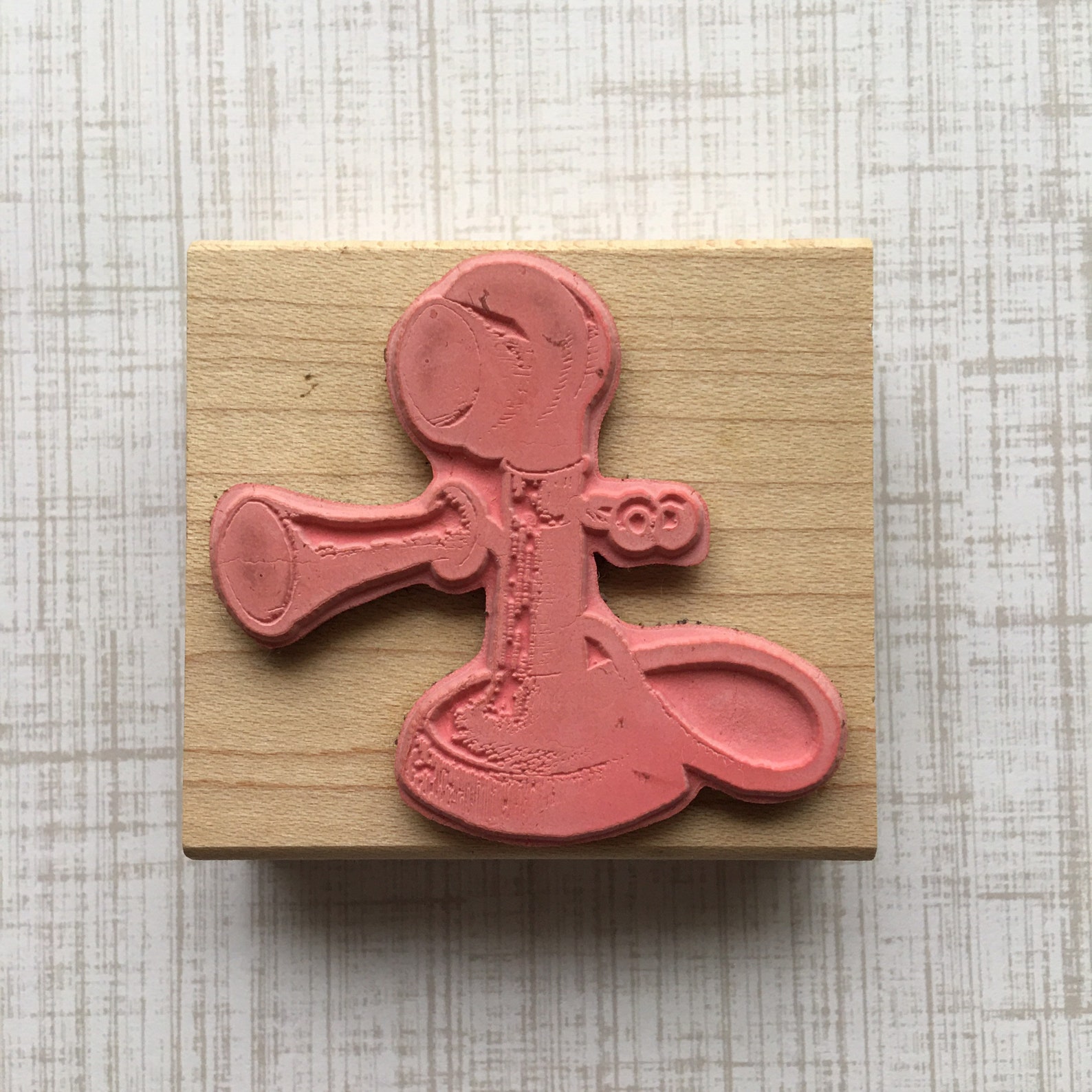 Vintage River City Rubber Works Old Phone Large Rubber Stamp Etsy