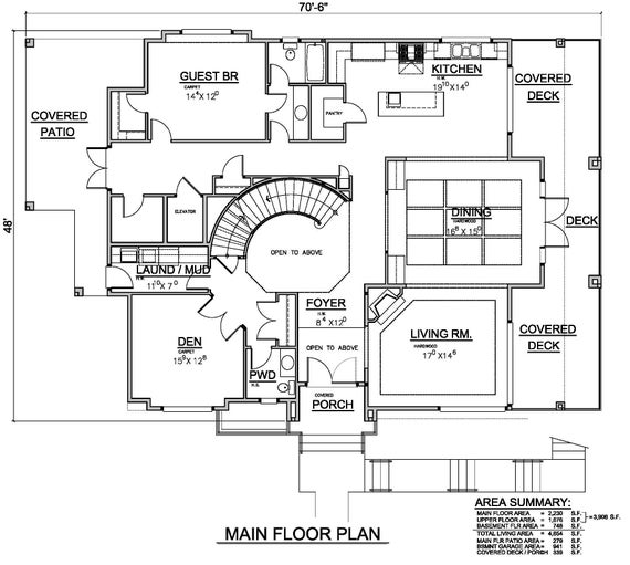 Double Staircase Floor Plans