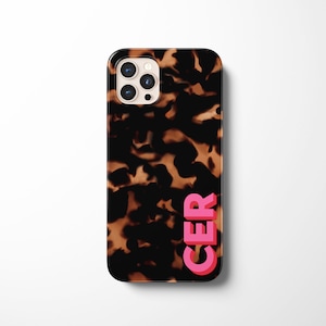 White Multicolor Monogram Protective iPhone Case