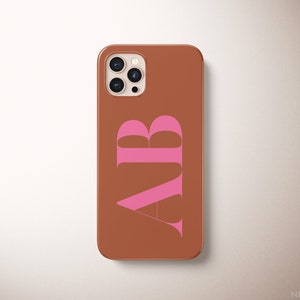 Custom iPhone 17 Pro Case, Large Initial iPhone 16 Cover, Monogram Magsafe Protective Case Fits iPhone 12, 13, 14, 15, 16, 17 Pro/Pro Max