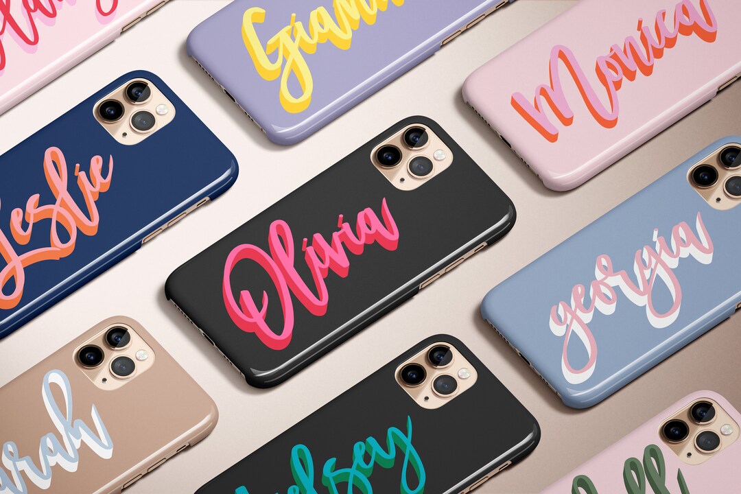 Customised Name iPhone 14 Case, Personalised Script iPhone 11 12 13 Pro ...