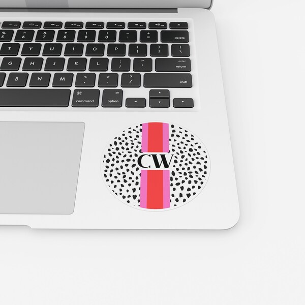 Vinyl Shadow Initial Stickers Etsy