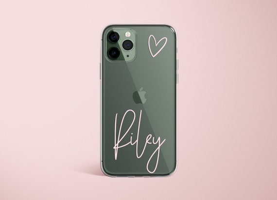 Personalised Initials Clear Phone Case