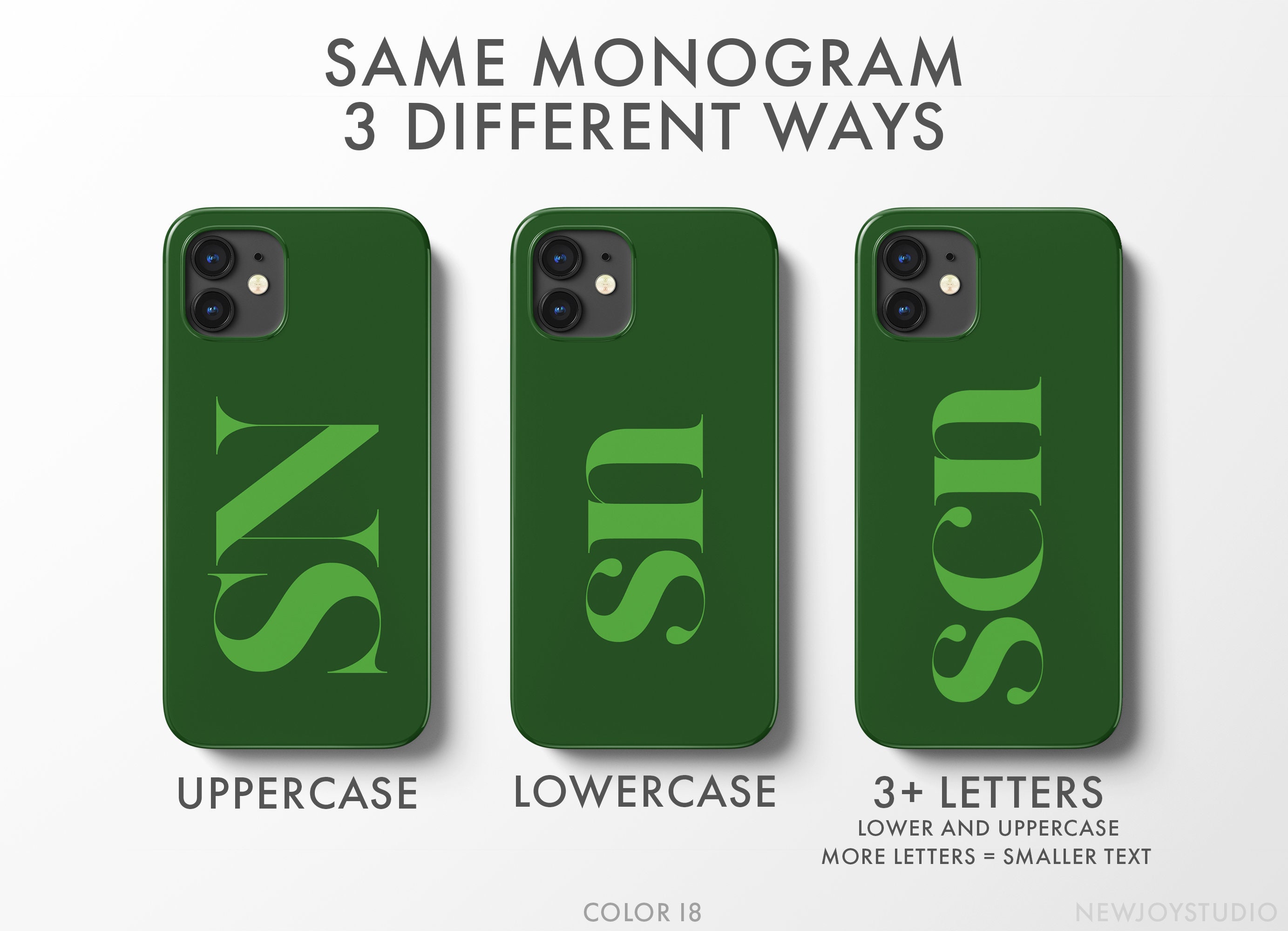 Custom Phone Case - Monogrammed - wowza case