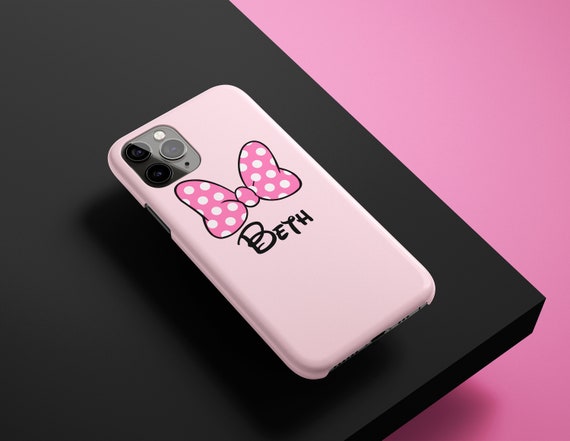 IPhone Case Disney iPhone 11 Case Nom personnalisé Minnie Mouse iPhone 11  Pro X XS Xr Max 8 Plus 7 6 6S Cadeau personnalisé -  France