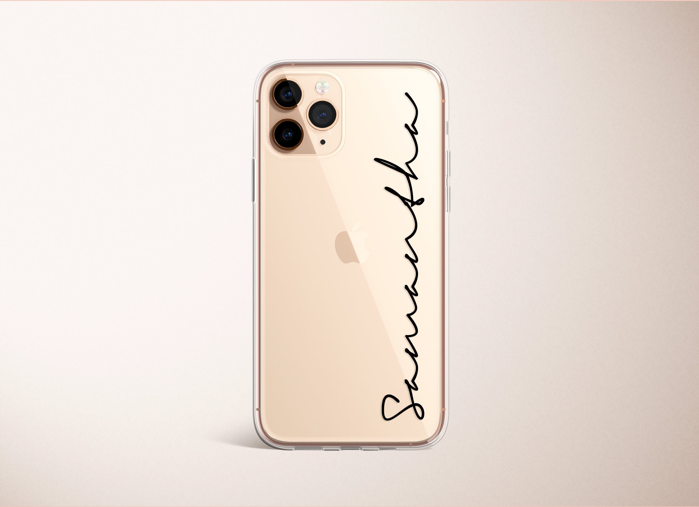Side Monogram iPhone Case Personalised Name iPhone 11 Pro Max Case Custom Dropshadow iPhone 12 Case iPhone XS 8 7 Plus XR Samsung Galaxy