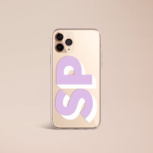 Grande coque de téléphone monogramme, initiale personnalisée pour iPhone, coque personnalisée, iPhone 7 8 Plus XR XS Max 11, coque pour iPhone 12 13 14 Pro Max image 8