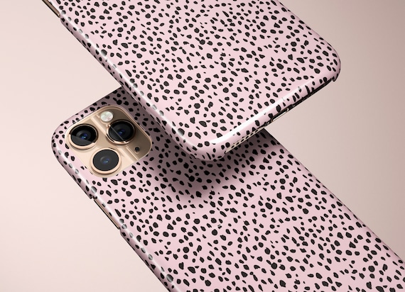 Tough Protective Case Dots Animal iPhone Case Black Spots Abstract Pattern Samsung Galaxy Cover Google Pixel Shell Leopard