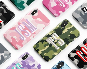 Camo iPhone Case iPhone 11 Case iPhone 11 Pro Max Case Camouflage Monogram iPhone XS Case Manly Pattern iPhone XR Case  Case