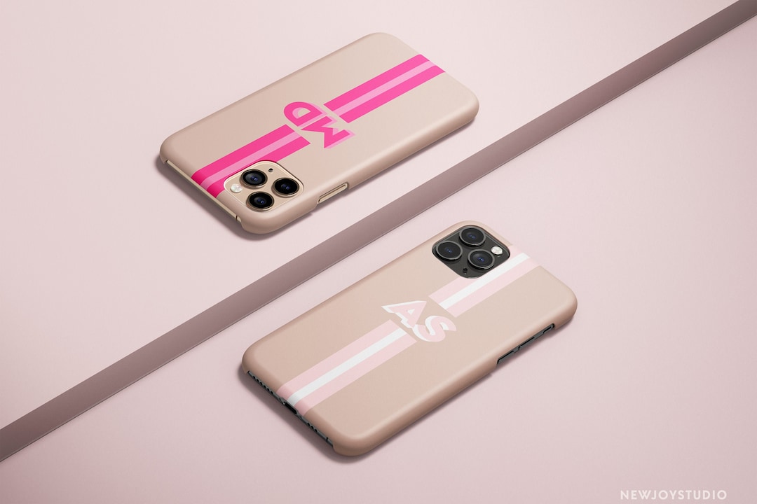 Personalized Initial iPhone Case, Custom Monogram Nude iPhone 11 Case ...