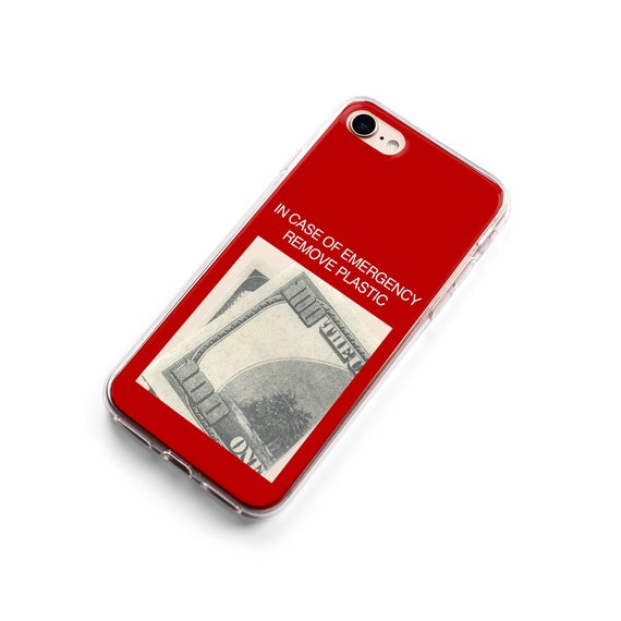 in case of emergency remove plastic phone case