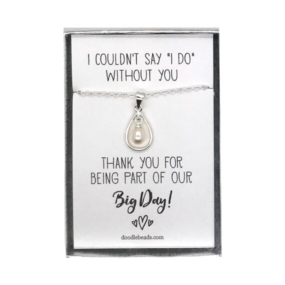 Wedding party thank you gifts for her bridesmaids Jewelry Etsy