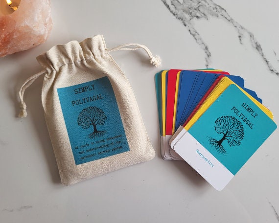 Simply Polyvagal Card Deck, Therapeutic Resource, Psychology, Counselling, Therapist, Nervous System, Counsellors Cards, Anxiety, Empowering