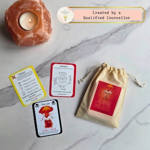 Anxious Minds Card Game, Counselling, Anxiety, Therapy resource, Teen therapy, Counsellors resources, School counsellor