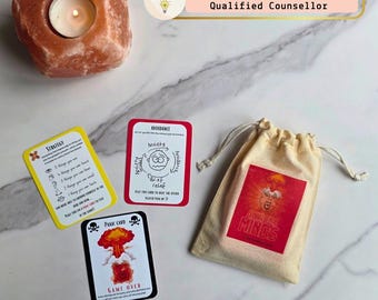 Anxious Minds Card Game, Counselling, Anxiety, Therapy resource, Teen therapy, Counsellors resources, School counsellor
