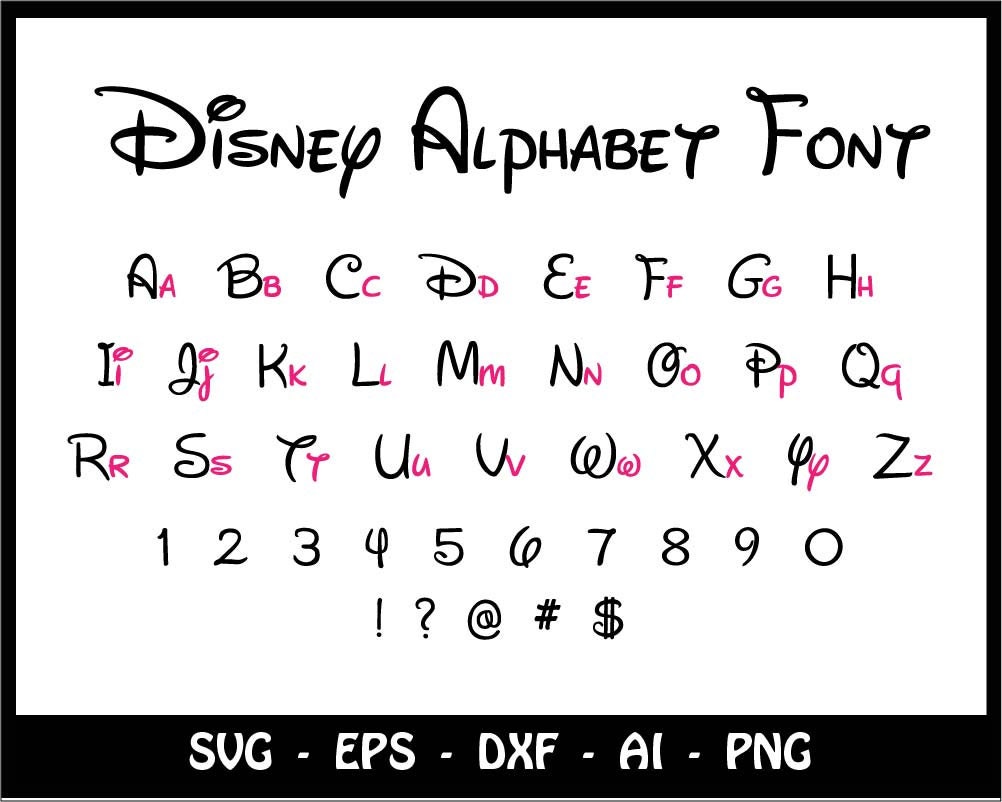 Download Disney Font svg Mickey mouse svg disney svg disney ...