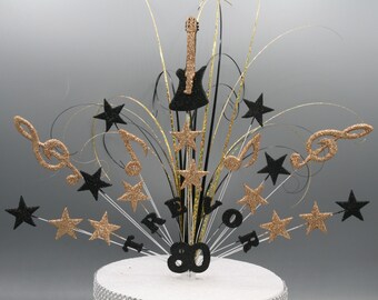Cake Topper Decoración Estrellas Corazones 18th 21st 30th 40th 50th estrellas en cables 007