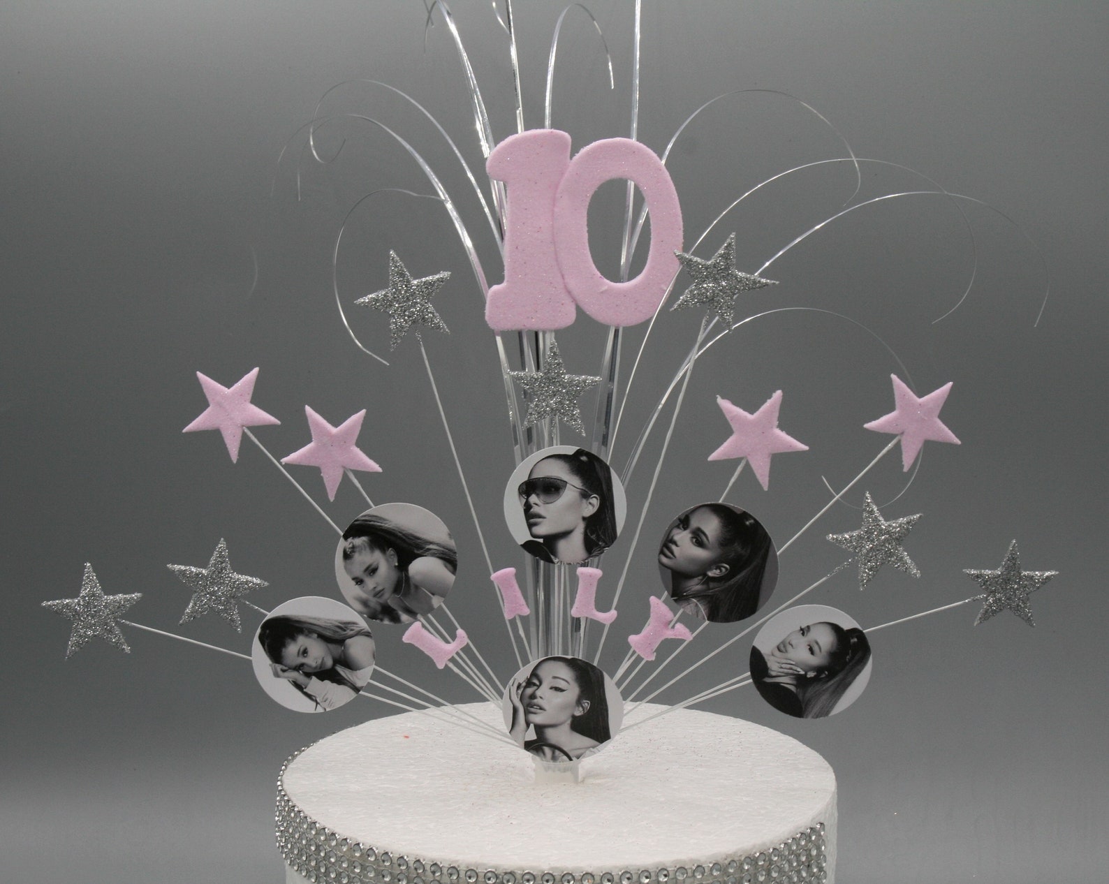Ariana Grande Cake Topper Spray Cake Decoration Birthday 7th image 0.