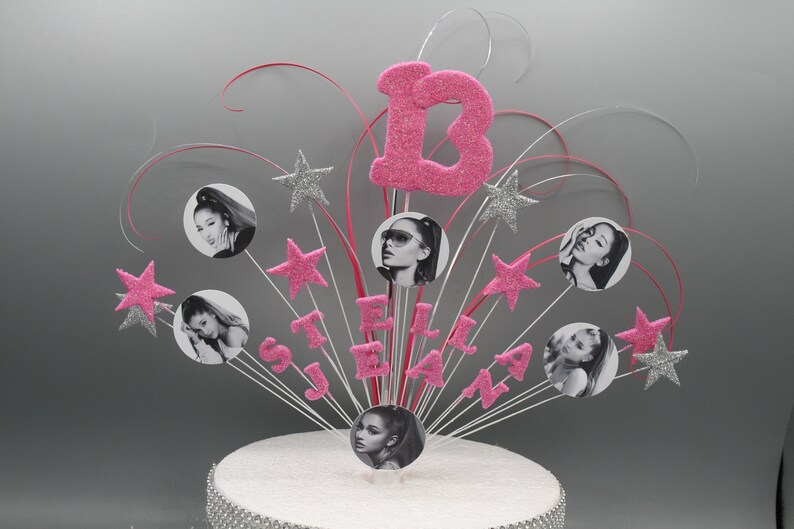 Ariana Grande Cake Topper Spray Cake Decoration Birthday 7th image 5.