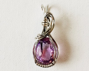 Amethyst Sterling Silver Pendant