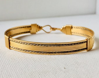 8 Strand 14K Gold Filled & Sterling Silver bracelet