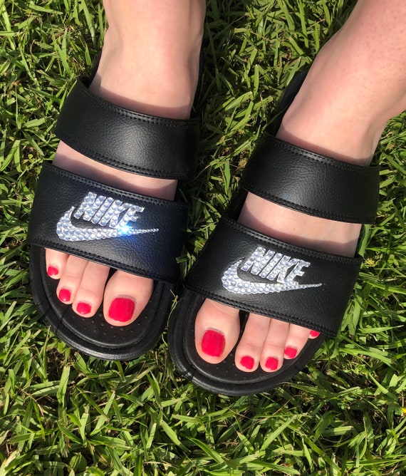 nike slides double strap price
