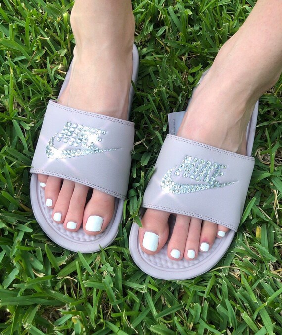 nike bling slides