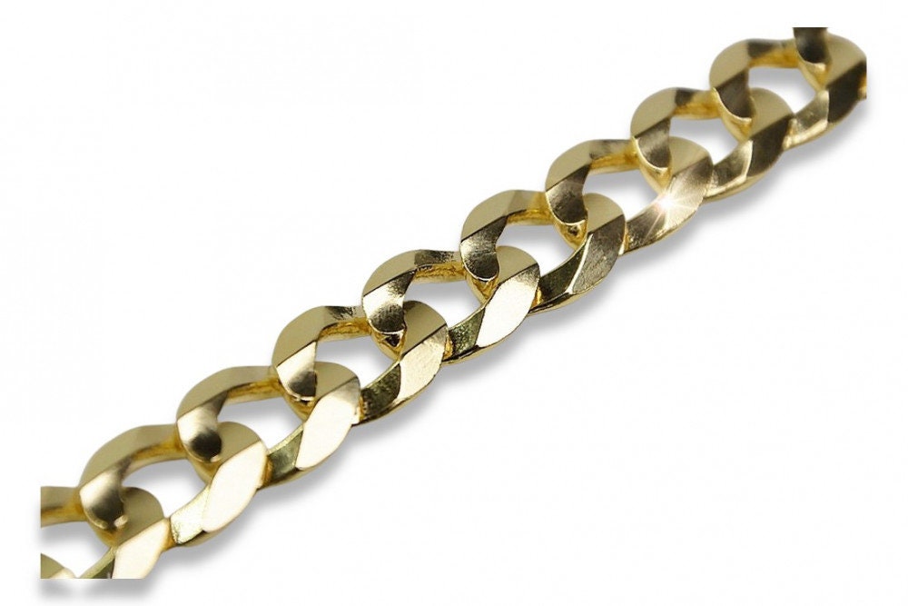 Yellow 14k 585 gold Monaliza hollow bracelet cb002y