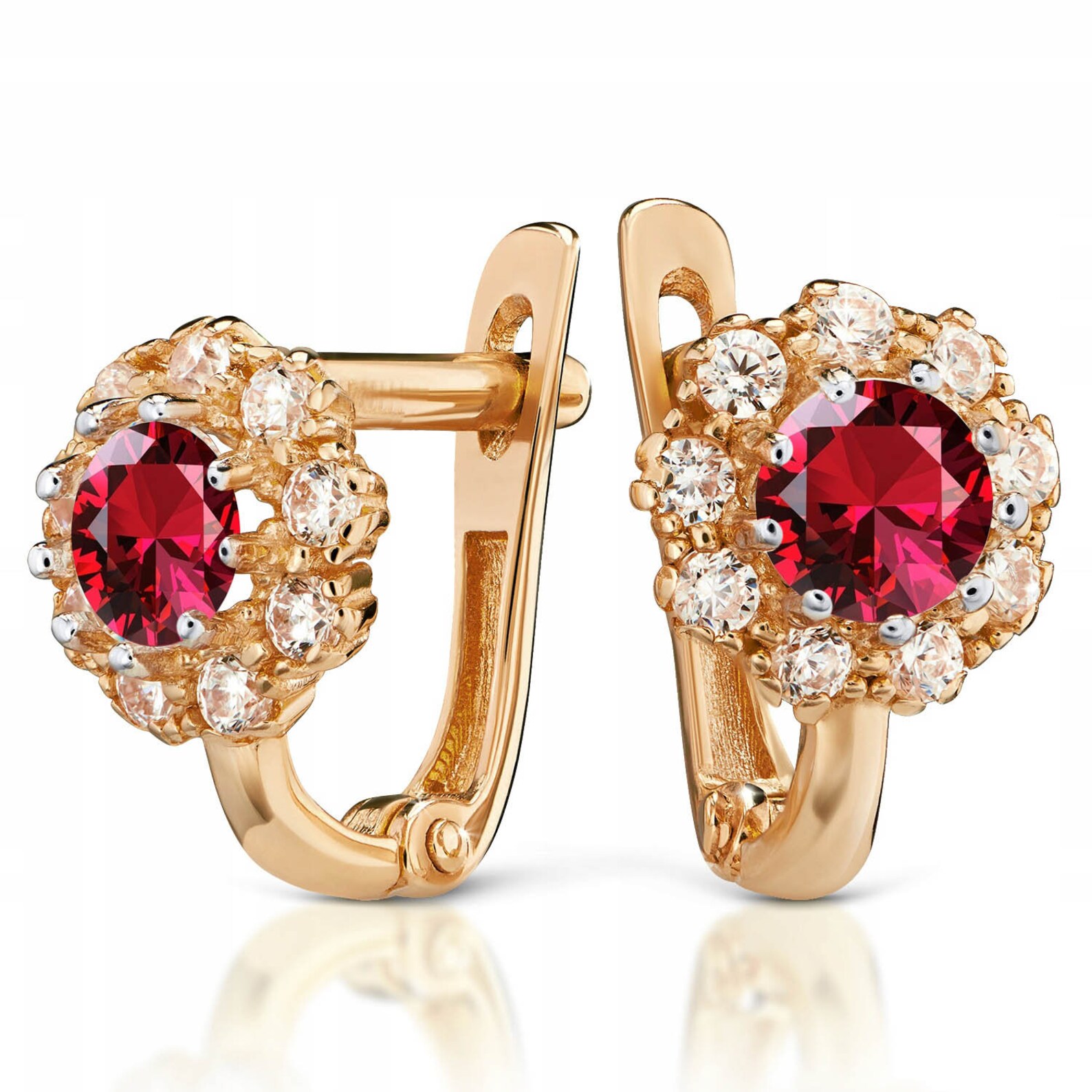 Купить Золотые Серьги Роза