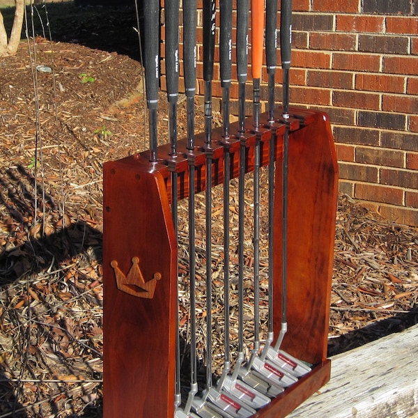 Wood Floor or Wall Rack Golf Clubs Display Irons Putters for Rare Scotty Cameron