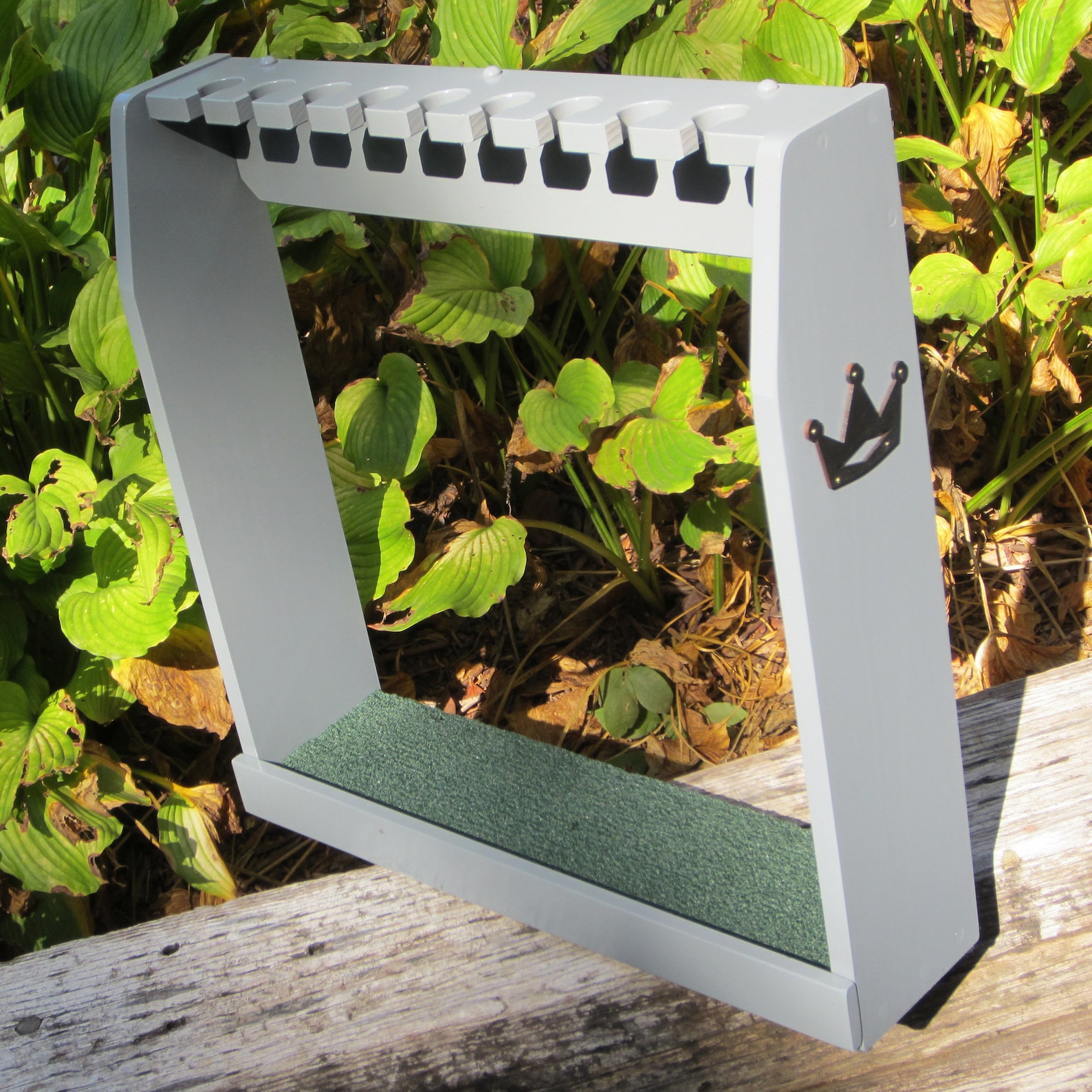 Gray Golf Club Display Rack Case Wood Wall / Floor for 9 Etsy