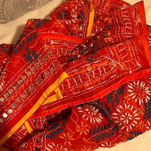 Phulkari Hand Embroidery Dupatta